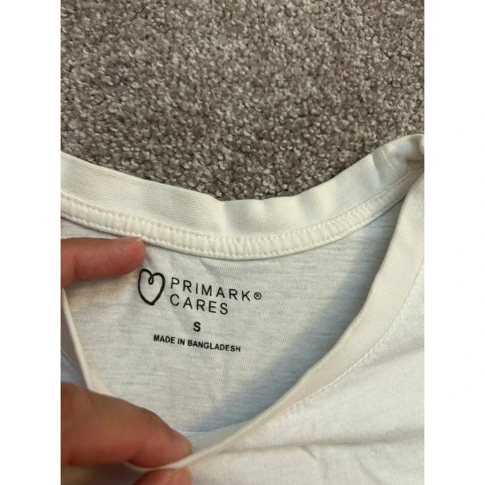 Primark New York Inner City Sports Division Tee Womens Small White Excellent - Picture 5 of 9